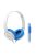 SOUNDMAGIC P11S - Ultraleichter tragbarer Stereo-On-Ear-Kopfhörer mit Mikrofon.  - Weiß-Blau