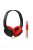 SOUNDMAGIC P11S  - Stereo ultra lightweight portable On-Ear headphones with Mic.  - Black-Red