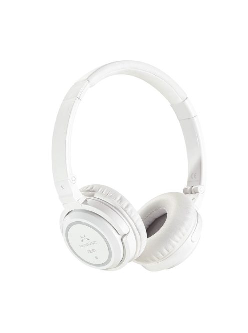 SOUNDMAGIC P22BT - Bluetooth® portable extra bass On-Ear headphones with carrying case  - White