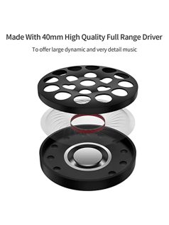   SOUNDMAGIC P22C - Stereo portable extra bass On-Ear headphones with Mic - Black