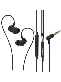   SOUNDMAGIC PL30+C - Stereo ultra comfy monitor style in-Ear headphones, with excellent sonic quality and Mic. - Black-Gray