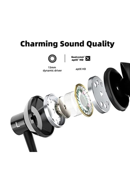 SOUNDMAGIC S20BT - Bluetooth neckband sports earphones with IPX6 rating - Black