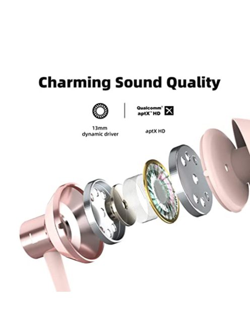 SOUNDMAGIC S20BT - Bluetooth neckband sports earphones with IPX6 rating - Pink