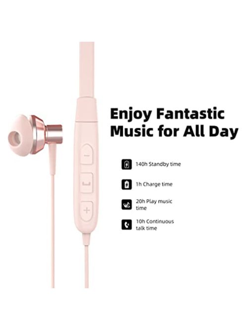 SOUNDMAGIC S20BT - Bluetooth neckband sports earphones with IPX6 rating - Pink