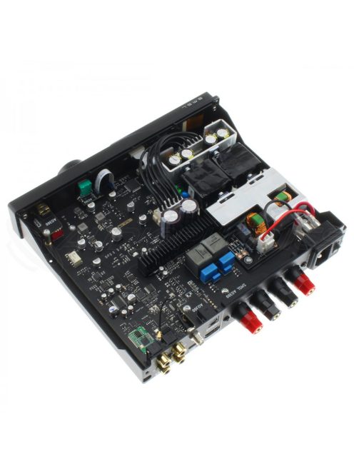 SMSL AO300 - Desktop DAC with Headphone and Stereo Amplifier Bluetooth aptX HD LDAC HDMI ARC 2.1 MQA-CD 32bit 768kHz DSD256 2x165W 4 Ohm - Silver