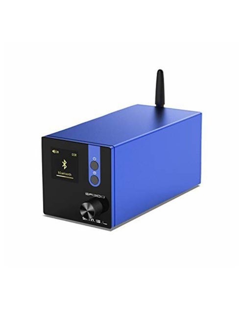 SMSL SA300 - Desktop Stereo Amplifier USB DAC and Bluetooth Connectivity - Blue