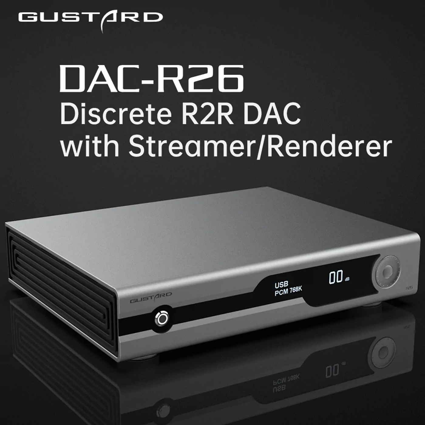 GUSTARD R26 - High-End R-2R DAC I2S Bluetooth 5 LAN AirPlay