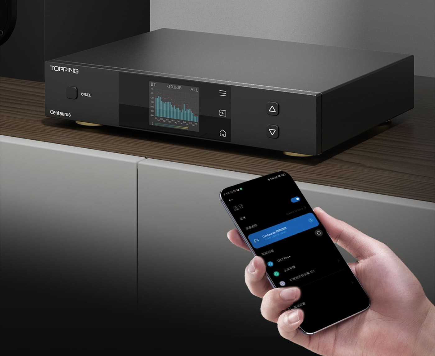 TOPPING Centaurus Bluetooth 5.1 and LDAC wireless connectivity